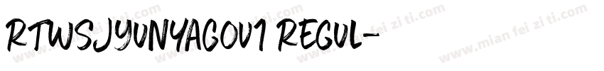 RTWSJyunYaG0v1 Regul字体转换